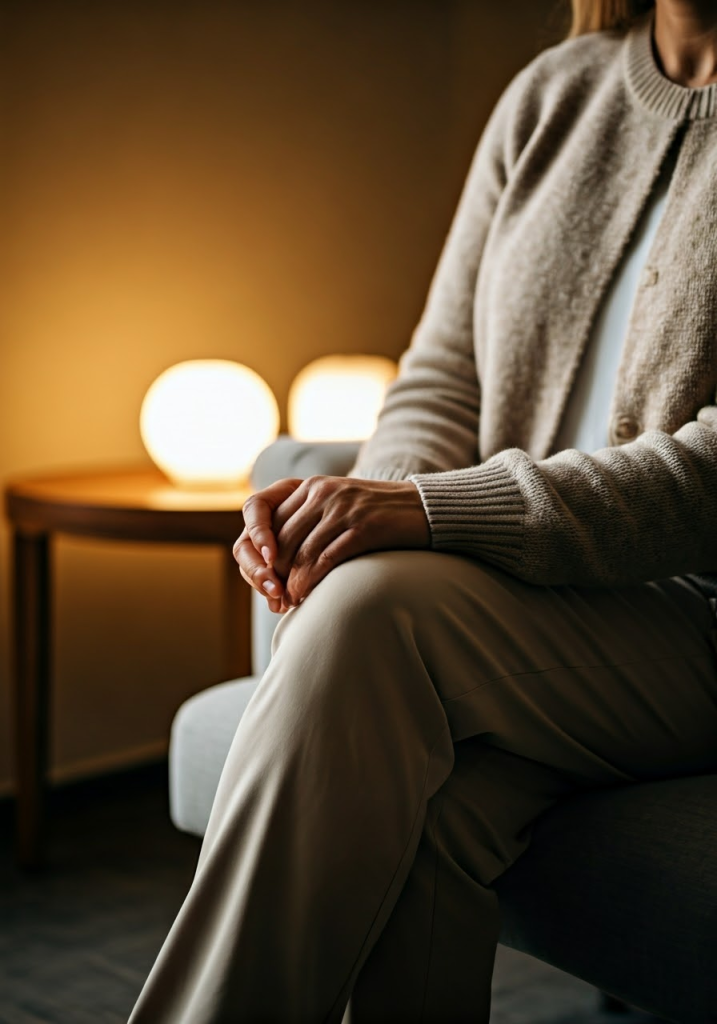 アドラーカウンセリングを受ける相談者